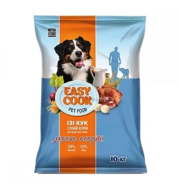 Nutra 4 Stars Easy Cook Сухий корм для собак м'ясне асорті