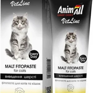 AnimAll VetLine фітопаста для виведення шерсті, для ктів, 100 гр