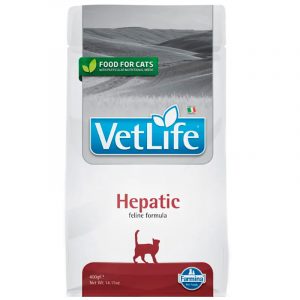 Сухий лікувальний корм Farmina VetLife Hepatic для котів з хронічною печінковою недостатністю, 400 г