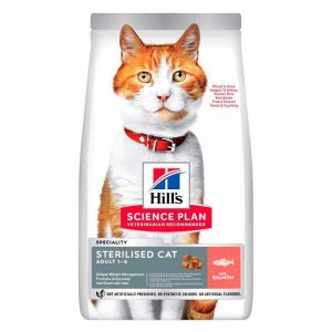 Сухий корм Hill's Science Plan Sterilised Cat з лососем для дорослих стерилізованих котів, 300 г