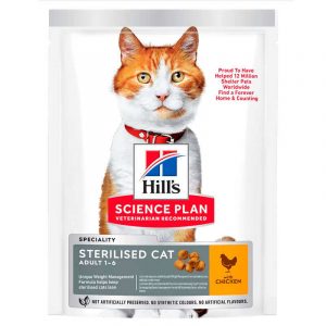 Сухий корм Hill's Science Plan Sterilised Cat з куркою для стерилізованих котів, 300 г
