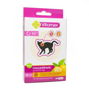 Протипаразитарний нашийник Vitomax Еко для котів, 35 см