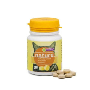 Полівітамінний комплекс Vitomax Nature для котів з сиром, 100 таб.