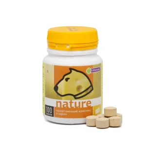 Полівітамінний комплекс Vitomax Nature для собак з сиром, 100 таб.