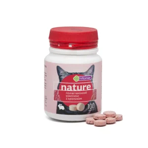 Полівітамінний комплекс Vitomax Nature для котів з кроликом, 100 таб.