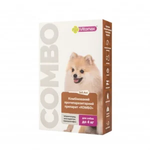 Краплі від екто- та ендо-паразитів Vitomax Combo для собак, до 4 кг ( ціна за 1 шт)