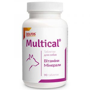 Вітамінно-мінеральний комплекс Dolfos Multical для собак, 90 таблеток