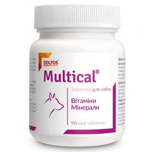 Вітамінно-мінеральний комплекс Dolfos Multical для собак, 90 міні таблеток