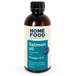 Лососева олія Home Food для собак та котів, 100 мл