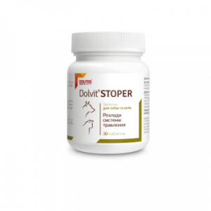 Таблетки Dolfos Stoper для собак та котів, 30 таблеток
