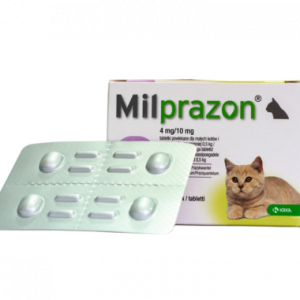 Таблетки Мілпразон для лікування та профілактики гельмінтозів, для котів та кошенят, від 0,5 кг (ціна за 1шт)