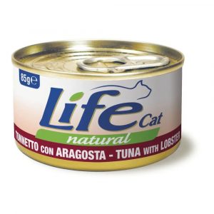 Вологий корм LifeCat Natural Тунець з омаром, 85 г