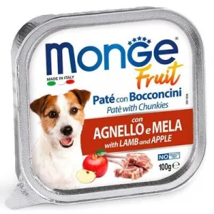 Monge Dog alutray FRUIT ягня та яблуко 100 г