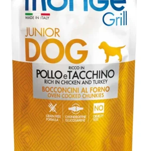 Monge Dog pouch GRILL Puppy & Junior курка з індичкою, 100 г