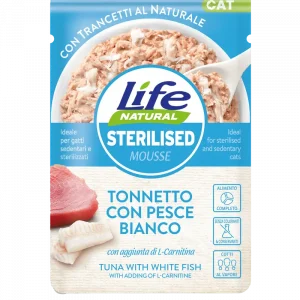 LifeCat POUCH Стерілайз Тунець з білою рибою, 70 гр