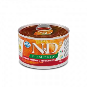 N&D Dog КОНС Grain Free PUMPKIN CHICKEN ADULT MINI 140 г Farmina