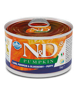 N&D Dog КОНС Grain Free PUMPKIN LAMB PUPPY MINI 140 г Farmina