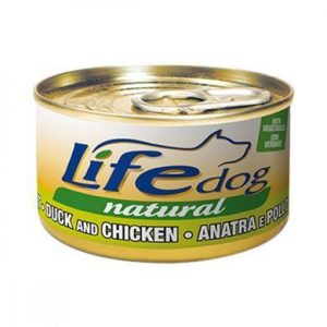 Вологий корм LifeDog Natural Качка з Курячим філе та овочами, 90 г