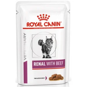 Пауч Royal Canin VetCat Renal with Beef (шматочки у соусі), 85 г