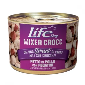Вологий корм LifeDog Mixer Crocc Куряча грудка та печінка, 150 г