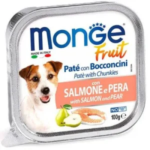 Monge Dog alutray FRUIT лосось з грушею 100 г