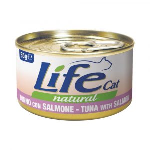 Вологий корм LifeCat Natural Тунець з лососем, 85 г