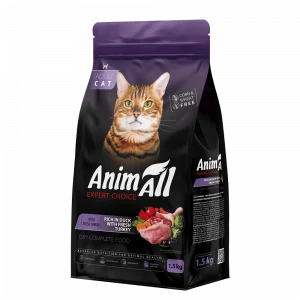 AnimAll Cat зі свіжою індичкою та качкою, 1,5 кг