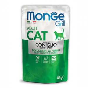 Monge Cat pouch GRILL Wet Adult кролик, 85 г
