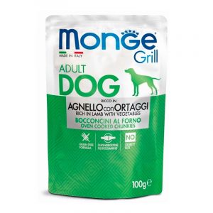 Monge Dog pouch GRILL ягня з овочами, 100 г