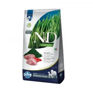 Сухий корм Farmina N&D Spirulina Lamb Adult Medium&Maxi для собак середніх і великих порід з ягням та спіруліною, 7 кг