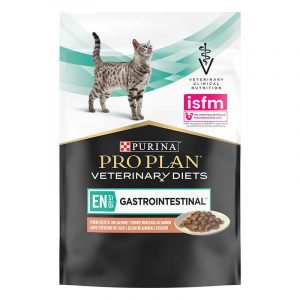 Пауч ProPlan Vet Diets Gastrointestinal для котів та кошенят для зменшення розладів кишкової обсорбції, годування в період відновлення з лососем, 85 г