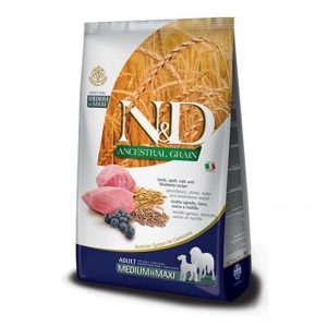 Сухий корм Farmina N&D Low Grain Dog Lamb & Blueberry Adult Medium&Maxi для собак середніх і великих порід з ягням та чорницею, 2.5 кг