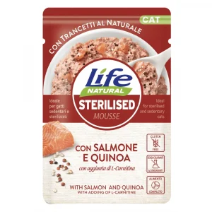 LifeCat POUCH Стерілайз Лосось з кіноа, 70 гр