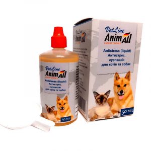 Суспензія AnimAll VetLine Антистрес для котів і собак, 50 мл
