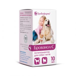 Суспензія Бровафарма Брованол-С для собак та котів, 10 мл