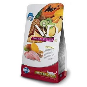 Сухий корм Farmina N&D Tropical Selection Neutered Chicken для стерилізованих котів з куркою та тропічними фруктами, 300 г