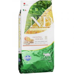 Сухий корм Farmina N&D Ocean Ancestral Cod, Spelt, Oats & Orange Adult для котів з тріскою та апельсином, 10 кг