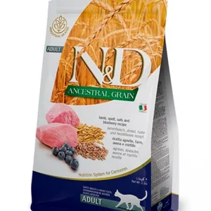 N&D Cat Low Grain LAMB & BLUEBERRY ADULT 5 kg Farmina
