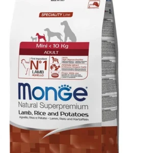 Monge Dog Mini Adult ягня, рис та картопля 2,5 кг