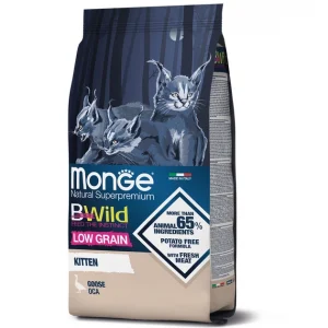 Monge Bwild Cat Low Grain Kitten м'ясо гусака 1,5 кг