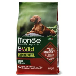 Monge Bwild Dog Grain Free All Breed Lamb 2,5 кг