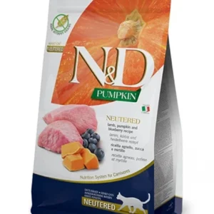 N&D Cat Grain Free PUMPKIN LAMB & BLUEBERRY NEUTERED ADULT 300 g Farmina