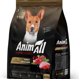 AnimAll Dog Medium Breed зі свіжою індичкою та ягням, 2,5 кг