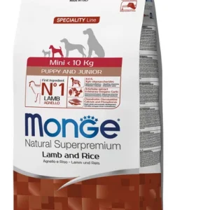 Monge Dog Mini Puppy & Junior ягня з рисом 800г
