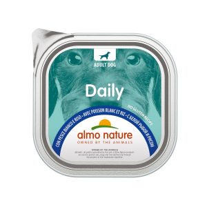 Паштет Almo Nature Daily Dog для собак з білою рибою та рисом, 100 г