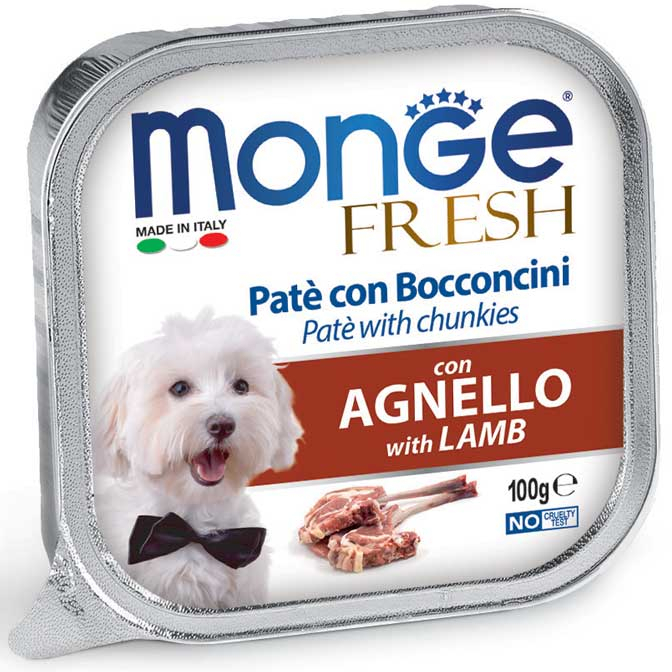 Паштет Monge Dog Fresh для собак зі смаком ягняти, 100 г