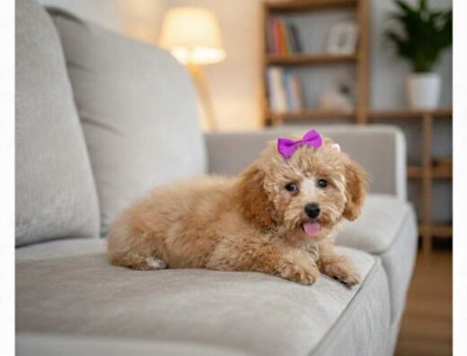 Пудель: Карликова дівчинка з дуже гарним кольором шерсті