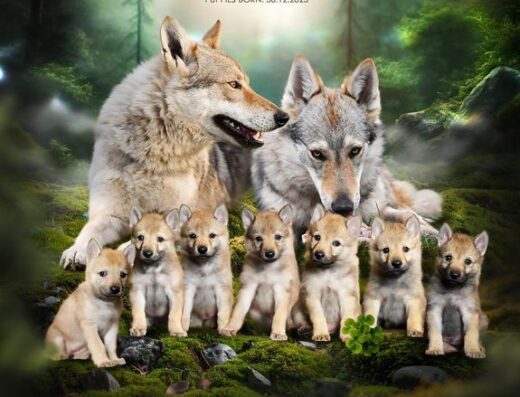 Чехословацький Влчак: Шикарні цуценята від привозної пари