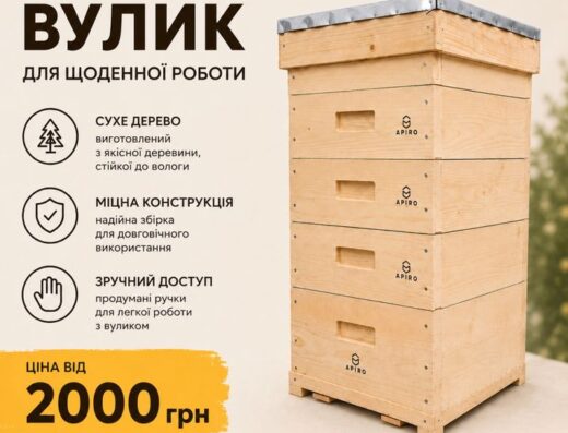 Вулики Дадан та корпусні вулики для бджіл на 8, 10, 12 рамок