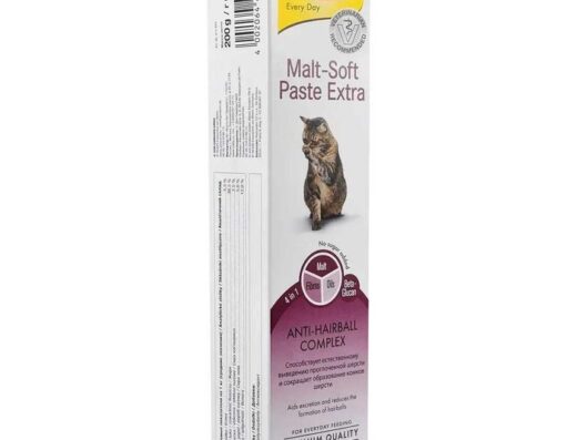Паста для виведення шерсті у котів: GimCat Malt-Soft Extra 200 грам